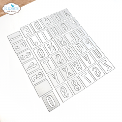 Metal Cutting Die - Stencil Alphabet