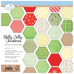 Elizabeth Crafts Design -  12x12 Paper Pack - Holly Jolly Christmas