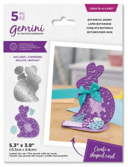 Gemini Create-A-Card Cutting Die - Shaped Easel Botanical Bunny