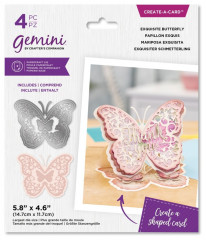 Gemini Creat-A-Card Cutting Die - Shaped Easel Exquisite Butterf