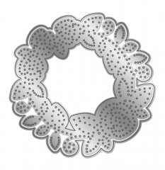 Gemini Create-A-Card Cutting Die - Embroidery Frame Wreath of Roses