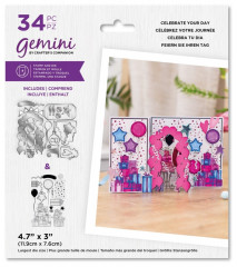 Gemini Clear Stamps and Die - Celebrate Your Day