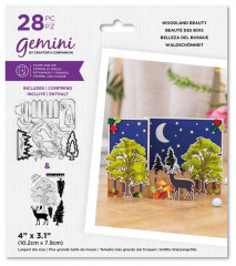 Gemini Clear Stamps and Die - Woodland Beauty