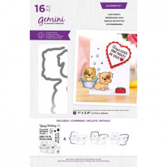 Gemini Clear Stamps and Die - Paw Prints