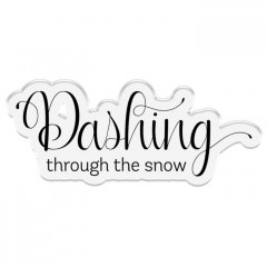 Gemini Clear Stamps and Die - Dashing Through the Snow