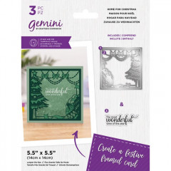 Gemini Clear Stamps and Die - Home for Christmas