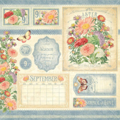 Flower Market Designpapier - September