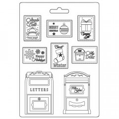 Soft Mould A5 - Letter and stamps