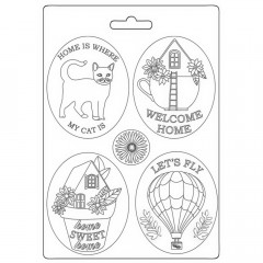 Soft Mould A5 - Create Happiness Welcome Home Plates