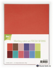 Matching Colors uni - Fresh Spring - Paper Pack A4