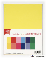 Matching Colors - Warm Summer - Paper Pack A4