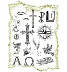 Clear Stamps - Christliche Symbole