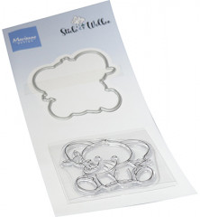 Clear Stamps and Cutting Die - Elephant Hug