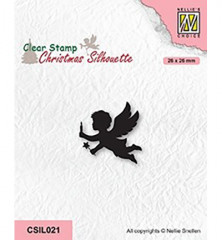 Clear Stamps - Christmas Silhouettes Angel with Candle