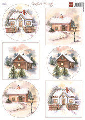 Schneidebogen A4 - Matties Mooiste - Winter cottages