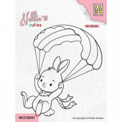 Clear Stamps - Cuties Parachuting Bunny