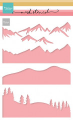 Mask Stencil - Mountain Scenery