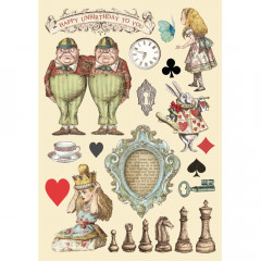 Colored Wooden Frame - Alice Chessboard