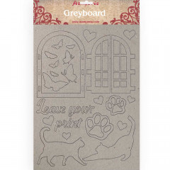 Stamperia Greyboard - Leave your print 