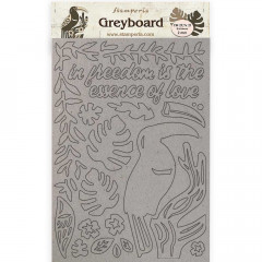 Stamperia Greyboard A4 - Amazonia Toucan