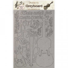Stamperia Greyboard A4 - Passion Violin