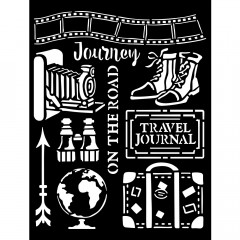 Stamperia Thick Stencil - Our way - Journey Elements
