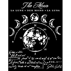 Stamperia 8x10 Thick Stencil - Cosmos Infinity The Moon