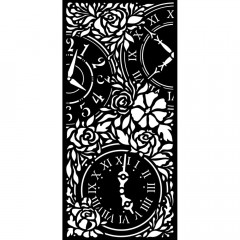 Stamperia Thick Stencil - Garden of Promises Clocks