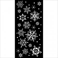 Stamperia Thick Stencil - Christmas snowflakes