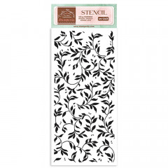Stamperia Thick Stencil - Welcome Home Leaf Pattern