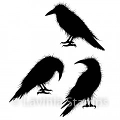 Lavinia Clear Stamps - Crow Set