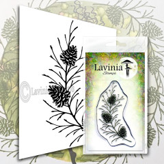 Lavinia Clear Stamps - Fir Cone Branch