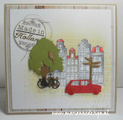 Collectables - Village decoration set bycicle