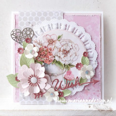 Craftables - Ribbon doily with rosette