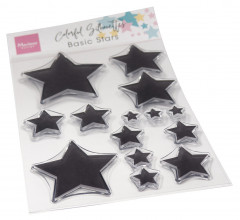 Clear Stamps - Colorful Silhouette - Basic Stars