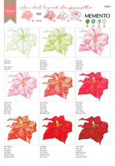 Clear Stamps - Layered Tinys poinsettia