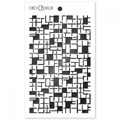 Ciao Bella Texture Stencil - Crossword