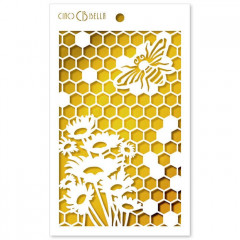 Ciao Bella Texture Stencil - Queen Bee