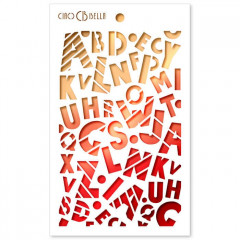Ciao Bella Texture Stencil - Baby Alphabet