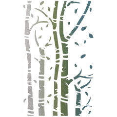 Ciao Bella Texture Stencil - Birch Trees