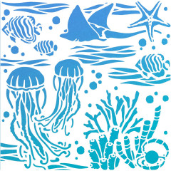 Texture Stencil 8x8 - Underwater