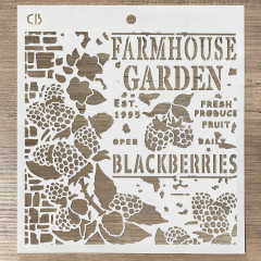 Texture Stencil 8x8 - Farmhouse Garden