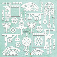Mintay Chippies Chipboard Decor Steampunk