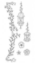 Clear Stamps and Die - Secret Garden Whimsical Lanterns