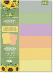 Sunflower Collection A4 Linen Cardstock Pack