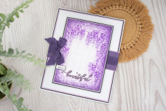 Clear Stamps and Cutting Die - Wisteria Collection Life is Beautiful