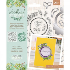 Clear Stamps and Die - Woodland Friends Flourishing Floral Frame