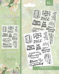 Clear Stamps - Natures Garden - Wildflower - Stay Wild