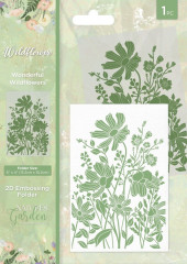 Embossing Folder - Natures Garden - Wildflower - Wonderful Wildflowers