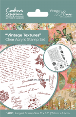 Clear Stamps - Vintage Rose - Vintage Textures